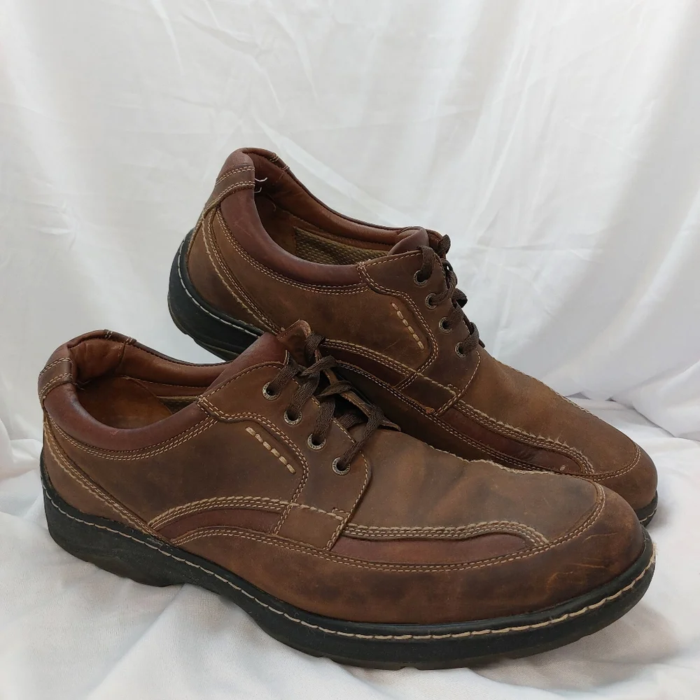 JOHNSTON & MURPHY Men's 25-2032 XC4 WP Brown Leather Shoes Sz 13M VTG